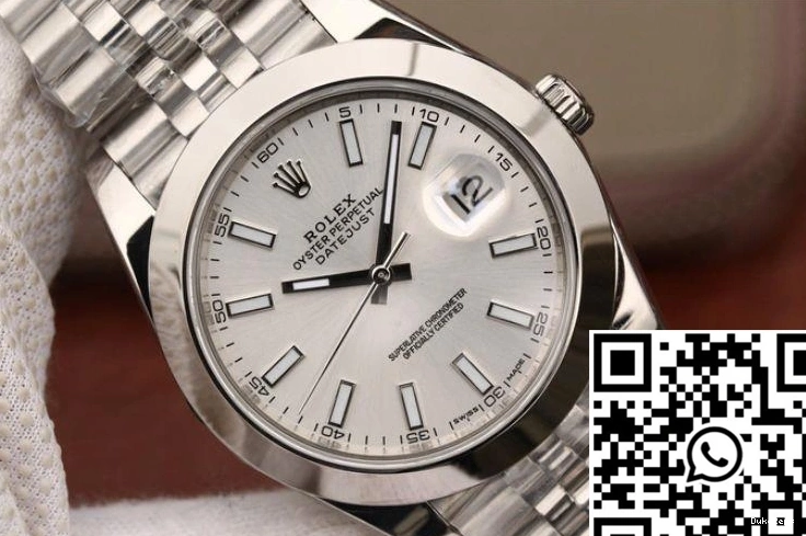 White EW 116200 Factory Rolex Dial 41mm Datejust 0409